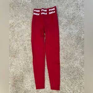 PINK Victoria's Secret Red Leggings